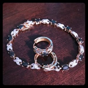 Hugs and kisses Bracelet and Earrings set